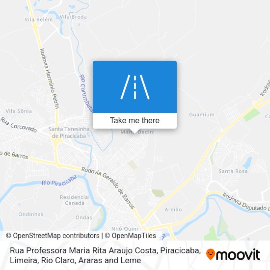 Rua Professora Maria Rita Araujo Costa map