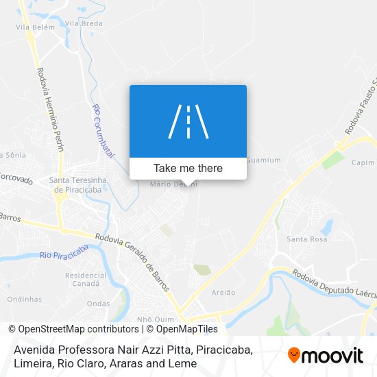 Avenida Professora Nair Azzi Pitta map