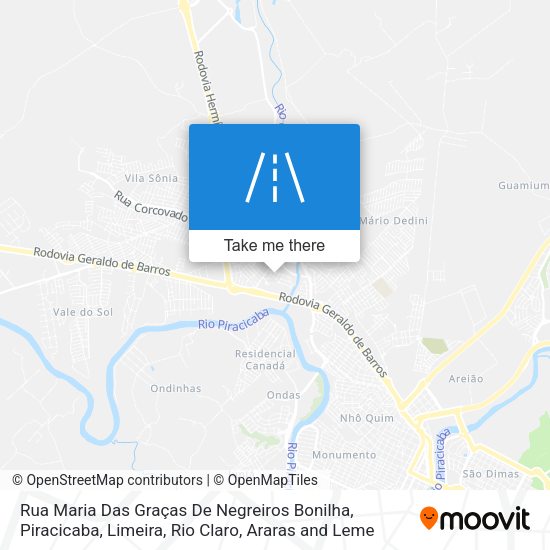 Rua Maria Das Graças De Negreiros Bonilha map