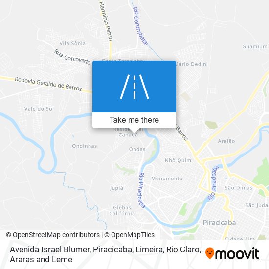 Mapa Avenida Israel Blumer