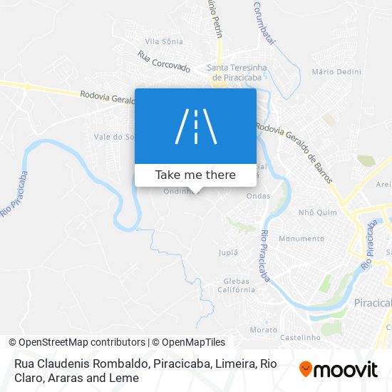 Rua Claudenis Rombaldo map