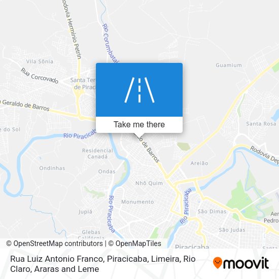 Rua Luiz Antonio Franco map