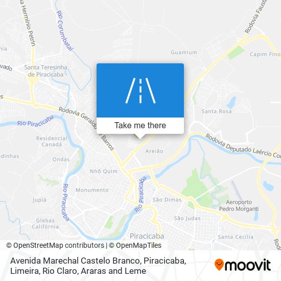 Mapa Avenida Marechal Castelo Branco