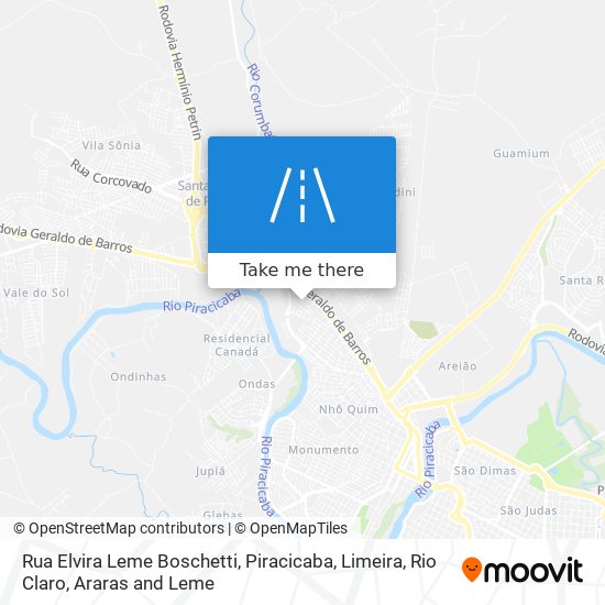 Rua Elvira Leme Boschetti map