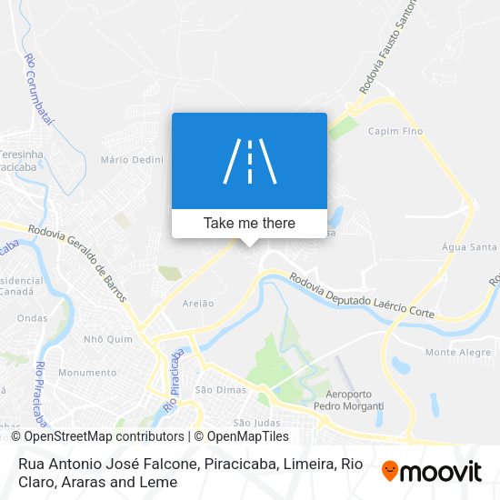 Rua Antonio José Falcone map
