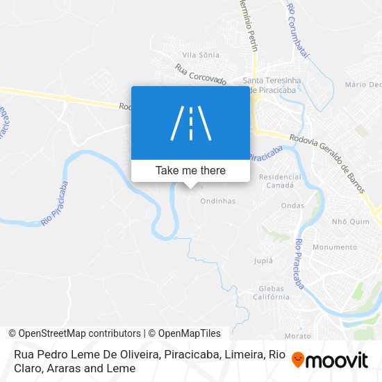 Rua Pedro Leme De Oliveira map