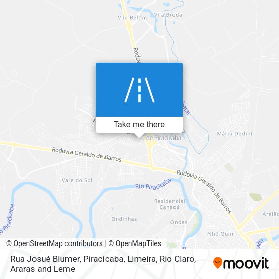 Rua Josué Blumer map