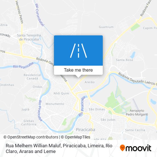 Mapa Rua Melhem Willian Maluf