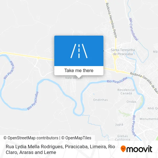 Rua Lydia Mella Rodrigues map