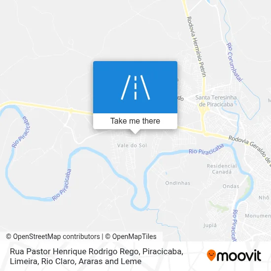 Rua Pastor Henrique Rodrigo Rego map