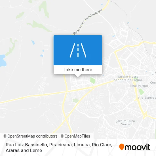 Rua Luiz Bassinello map