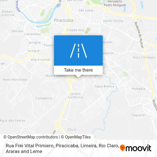 Rua Frei Vital Primiero map