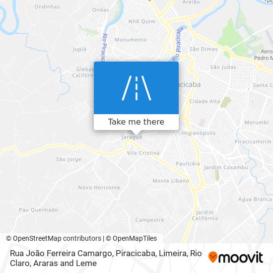 Rua João Ferreira Camargo map