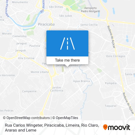 Rua Carlos Wingeter map