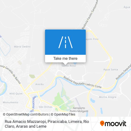 Rua Amacio Mazzaropi map