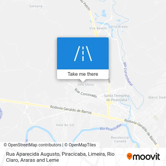 Rua Aparecida Augusto map