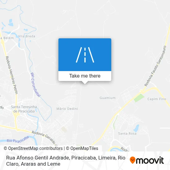Rua Afonso Gentil Andrade map