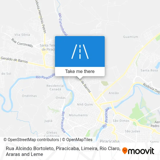Rua Alcindo Bortoleto map