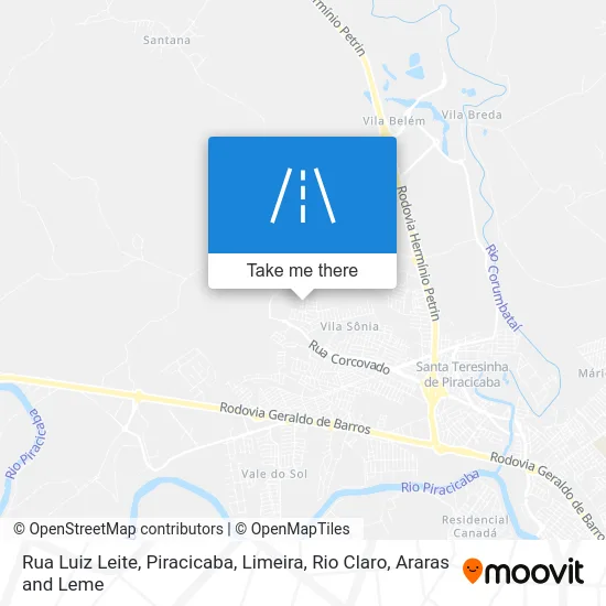 Rua Luiz Leite map