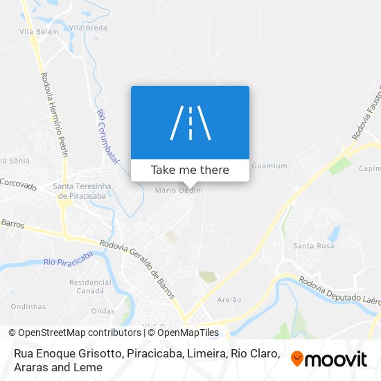 Rua Enoque Grisotto map