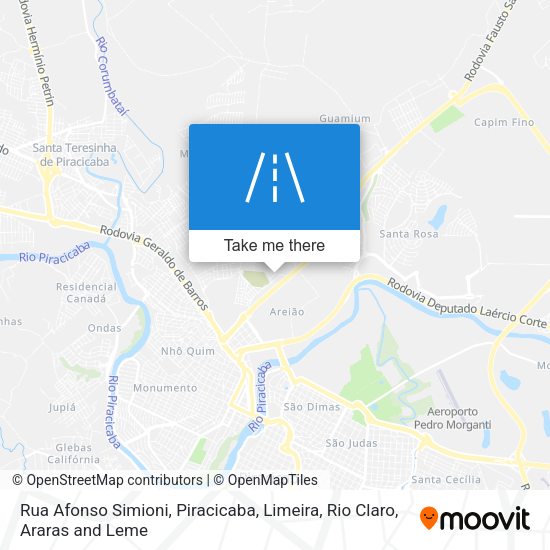 Rua Afonso Simioni map