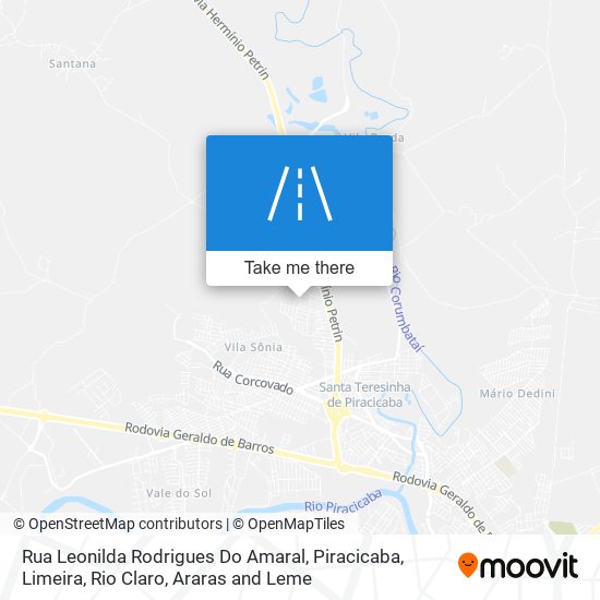 Rua Leonilda Rodrigues Do Amaral map