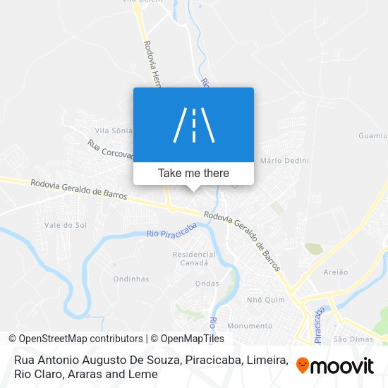 Rua Antonio Augusto De Souza map