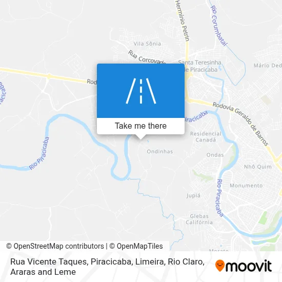 Rua Vicente Taques map