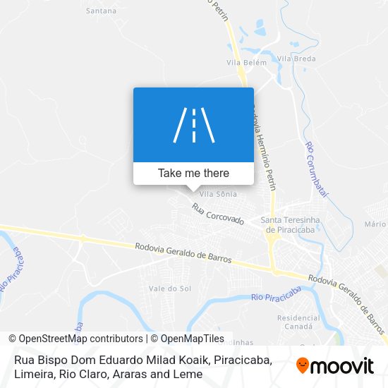 Rua Bispo Dom Eduardo Milad Koaik map