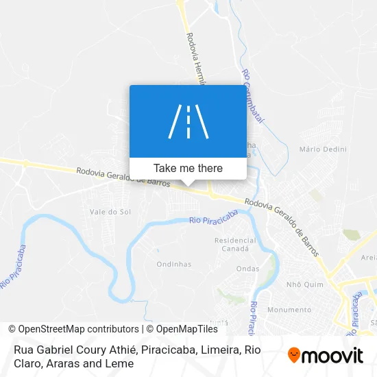 Rua Gabriel Coury Athié map