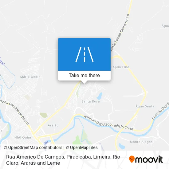 Rua Americo De Campos map