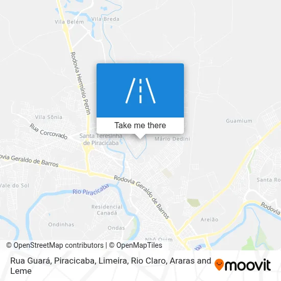 Rua Guará map