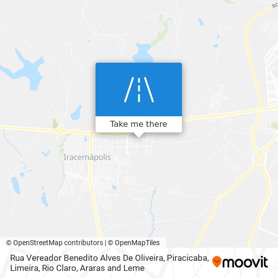 Rua Vereador Benedito Alves De Oliveira map