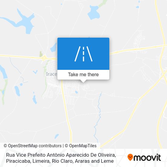 Rua Vice Prefeito Antônio Aparecido De Oliveira map