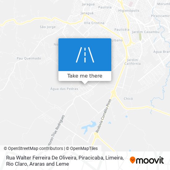 Mapa Rua Walter Ferreira De Oliveira