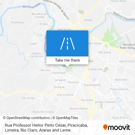 Rua Professor Heitor Pinto César map