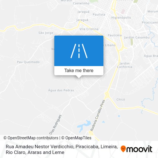 Rua Amadeu Nestor Verdicchio map