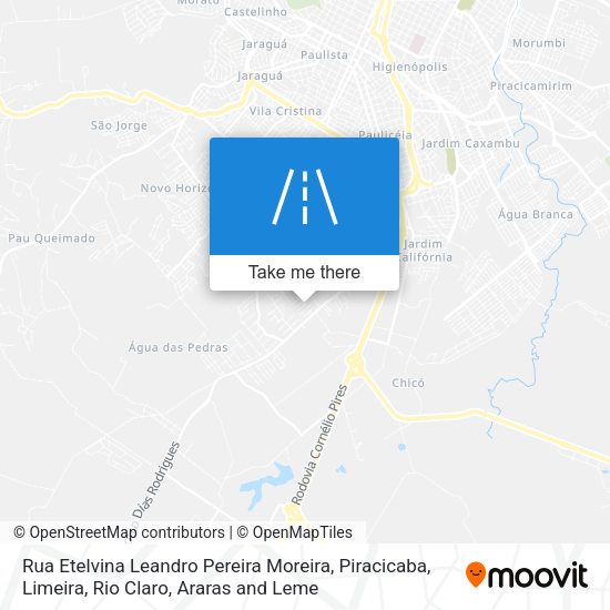 Rua Etelvina Leandro Pereira Moreira map