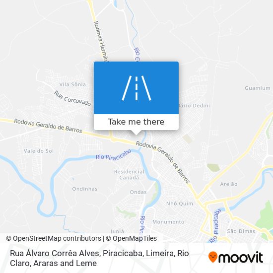 Mapa Rua Álvaro Corrêa Alves