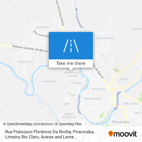 Mapa Rua Francisco Florêncio Da Rocha