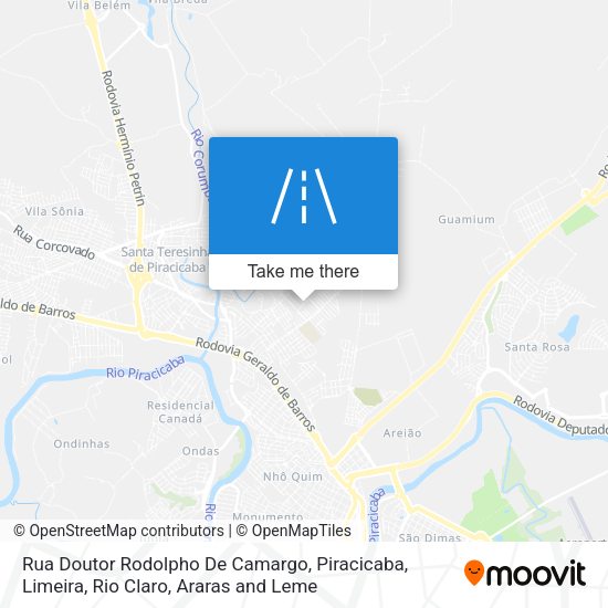 Rua Doutor Rodolpho De Camargo map