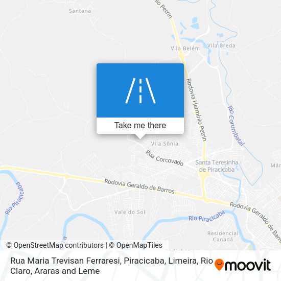 Rua Maria Trevisan Ferraresi map