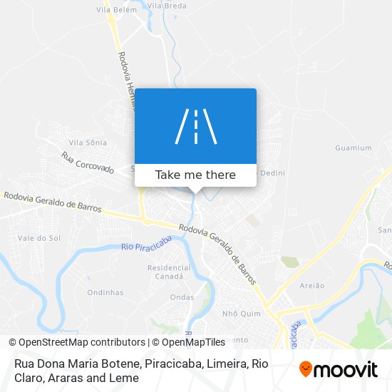 Rua Dona Maria Botene map