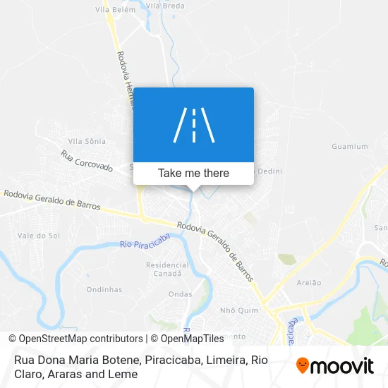 Rua Dona Maria Botene map