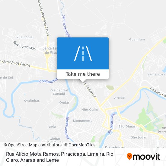 Mapa Rua Alício Mota Ramos