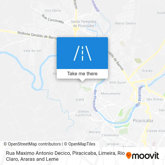 Rua Maximo Antonio Decico map