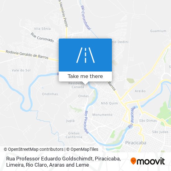 Rua Professor Eduardo Goldschimdt map