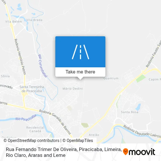 Rua Fernando Trimer De Oliveira map