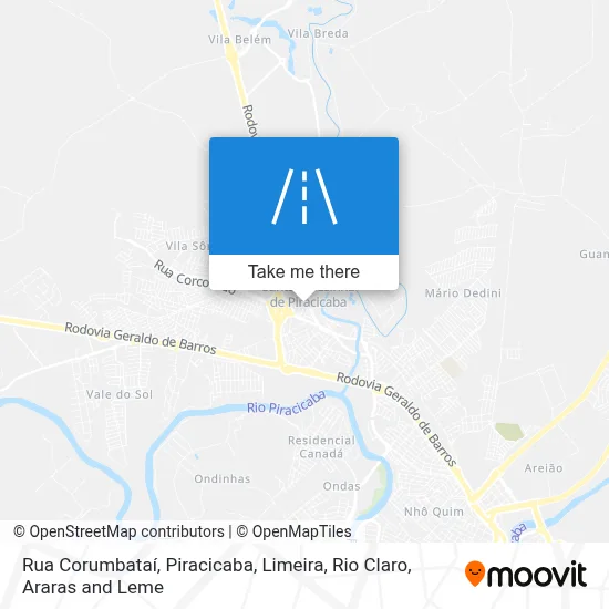 Rua Corumbataí map