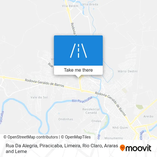Rua Da Alegria map